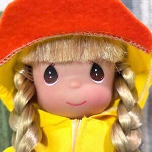 Vtg Precious Moments You Crack Me Up Doll Yellow Raincoat Duck Hat Wellies Colle